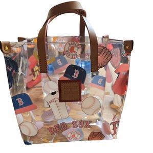 DOONEY AND BOURKE Acrylic PVC Red Sox Tote Bag